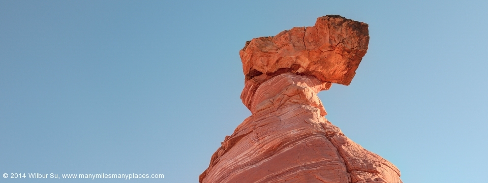 An eroded rock at the Valley of Fire